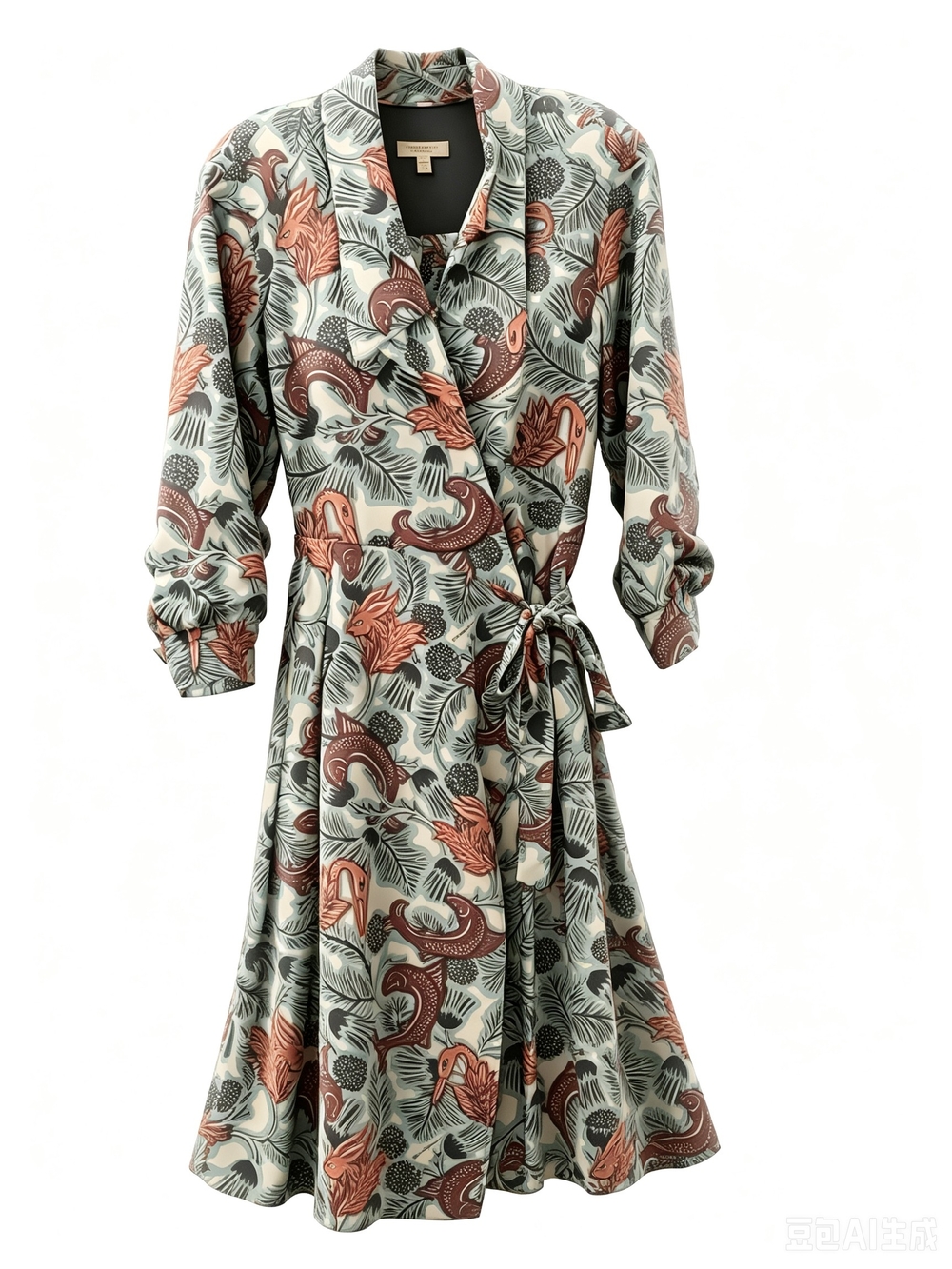 Burberry silk wrap dress
